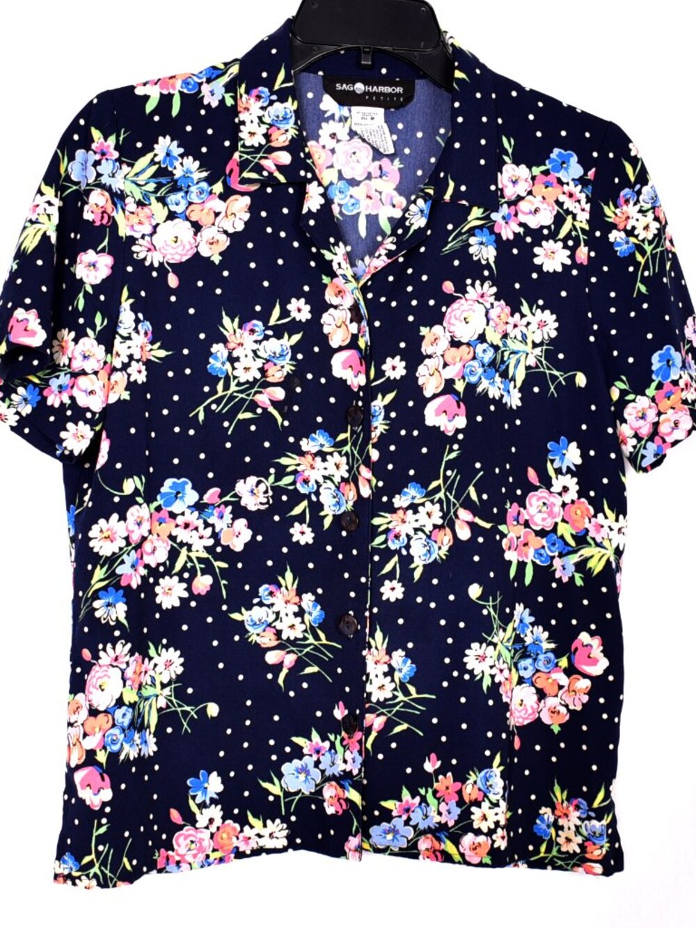 Sag Harbor Petite Floral Women's Blouse's Size 8P